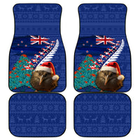 New Zealand Christmas Car Mats Kiwi Bird Santa and Silver Fern Funny Haka Dance