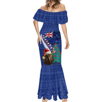 New Zealand Christmas Mermaid Dress Kiwi Bird Santa and Silver Fern Funny Haka Dance