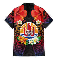 French Polynesia Bastille Day Family Matching Mermaid Dress and Hawaiian Shirt Tiare Flower and National Seal Polynesian Pattern