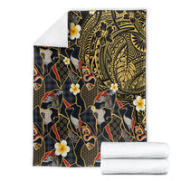 Hawaiian and Japanese Blanket Polynesian Tattoo with Japanese Culture Kintsugi Style LT03 - Polynesian Pride