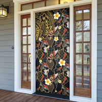 Hawaiian and Japanese Door Cover Polynesian Tattoo with Japanese Culture Kintsugi Style LT03 - Polynesian Pride