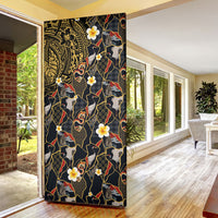 Hawaiian and Japanese Door Cover Polynesian Tattoo with Japanese Culture Kintsugi Style LT03 - Polynesian Pride