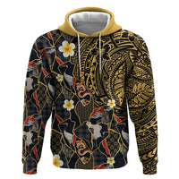Hawaiian and Japanese Hoodie Polynesian Tattoo with Japanese Culture Kintsugi Style LT03 Pullover Hoodie Multicolor - Polynesian Pride