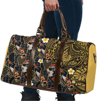 Hawaiian and Japanese Travel Bag Polynesian Tattoo with Japanese Culture Kintsugi Style LT03 - Polynesian Pride