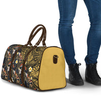 Hawaiian and Japanese Travel Bag Polynesian Tattoo with Japanese Culture Kintsugi Style LT03 - Polynesian Pride