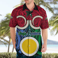Personalised Vanuatu Shefa Province Hawaiian Shirt Pig Tusk Mix Maori Pattern and Namele Leaf LT03 - Polynesian Pride