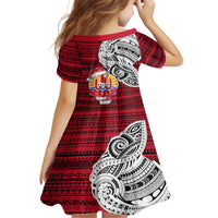 French Polynesia Christmas Family Matching Summer Maxi Dress and Hawaiian Shirt Santa Hold Seal with Polynesian Tribal Tattoo LT03 - Polynesian Pride