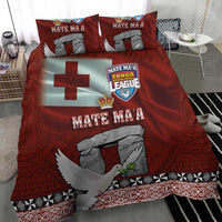 Mate Ma'a Tonga Bedding Set Haamonga a Maui and White Dove - Tongan Kupesi Ngatu LT03 - Polynesian Pride