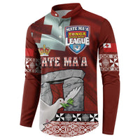 Mate Ma'a Tonga Button Sweatshirt Haamonga a Maui and White Dove - Tongan Kupesi Ngatu LT03 - Polynesian Pride