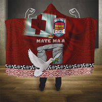 Mate Ma'a Tonga Hooded Blanket Haamonga a Maui and White Dove - Tongan Kupesi Ngatu LT03 - Polynesian Pride