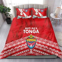 Mate Ma'a Tonga Bedding Set Double White Dove and Kupesi Ngatu Art Tattoo LT03 - Polynesian Pride