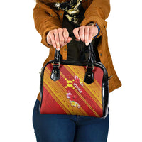 Rotuma Island Shoulder Handbag Fijian Tapa with Polynesian Art and Hibiscus LT03 One Size Red - Polynesian Pride