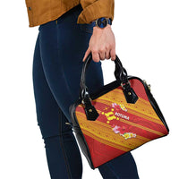 Rotuma Island Shoulder Handbag Fijian Tapa with Polynesian Art and Hibiscus LT03 - Polynesian Pride
