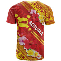 Rotuma Island T Shirt Fijian Tapa with Polynesian Art and Hibiscus LT03 - Polynesian Pride