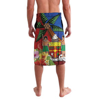 Personalised Fiji and Rotuma Together Lavalava Fjian Masi and Pacific Pattern Mix Culture