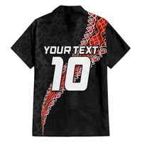 Custom New Zealand Rugby Hawaiian Shirt Maori and Silver Fern Half Style LT03 - Polynesian Pride