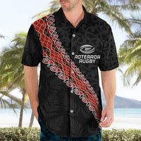 Custom New Zealand Rugby Hawaiian Shirt Maori and Silver Fern Half Style LT03 - Polynesian Pride