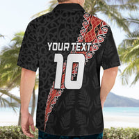 Custom New Zealand Rugby Hawaiian Shirt Maori and Silver Fern Half Style LT03 - Polynesian Pride