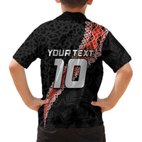 Custom New Zealand Rugby Hawaiian Shirt Maori and Silver Fern Half Style LT03 - Polynesian Pride