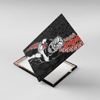 New Zealand Maori Warrior Rugby Canvas Wall Art Maori and Silver Fern Half Style