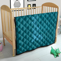 Hawaiian Monk Seal and Whale Quilt Kakau Tribal Pattern Teal Color LT03 - Polynesian Pride