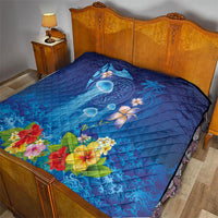 Fiji Jellyfish Quilt Tapa Patterns and Hibiscus Sea Vibe