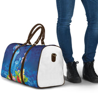 Fiji Jellyfish Travel Bag Tapa Patterns and Hibiscus Sea Vibe
