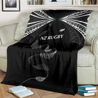 New Zealand Rugby Blanket Aotearoa Armour Blacks Silver Ferns - Polynesian Pride