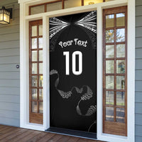 New Zealand Rugby Custom Door Cover Aotearoa Armour Blacks Silver Ferns LT03 - Polynesian Pride
