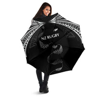 New Zealand Rugby Umbrella Aotearoa Armour Blacks Silver Ferns LT03 - Polynesian Pride