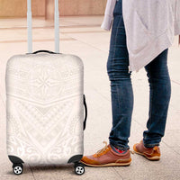 Tonga White Sunday Luggage Cover Tongan Tribal Heritage Tattoos - Polynesian Pride