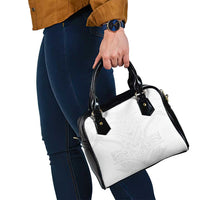 Tonga White Sunday Shoulder Handbag Tongan Tribal Heritage Tattoos - Polynesian Pride