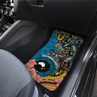 Fiji and Australia Kangaroos Car Mats Indigenous Aboriginal and Fijian Masi Tribal Tattoo