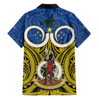 Vanuatu Tafea Province Family Matching Off Shoulder Long Sleeve Dress and Hawaiian Shirt Pig Tusk Mix Maori Pattern and Namele Leaf LT03 - Polynesian Pride