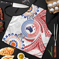 Tongan and Australian Culture Together Apron Ngatu Art Tribal Aboriginal Tattoo Pattern - Polynesian Pride