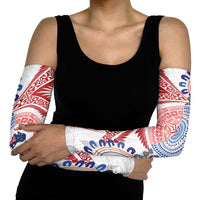 Tongan and Australian Culture Together Arm Sleeves Ngatu Art Tribal Aboriginal Tattoo Pattern - Polynesian Pride