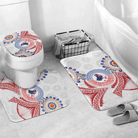 Tongan and Australian Culture Together Bathroom Set Ngatu Art Tribal Aboriginal Tattoo Pattern - Polynesian Pride
