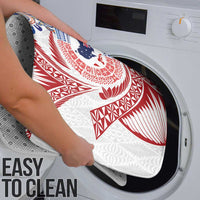 Tongan and Australian Culture Together Bathroom Set Ngatu Art Tribal Aboriginal Tattoo Pattern - Polynesian Pride