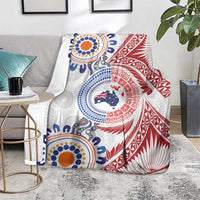 Tongan and Australian Culture Together Blanket Ngatu Art Tribal Aboriginal Tattoo Pattern - Polynesian Pride