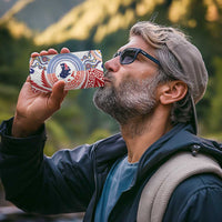 Tongan and Australian Culture Together 4 in 1 Can Cooler Tumbler Ngatu Art Tribal Aboriginal Tattoo Pattern - Polynesian Pride