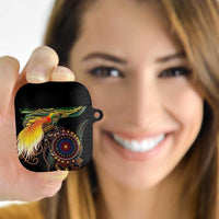 Papua New Guinea and Australia Together AirPods Case Bird of Paradise and Kangaroo Melanesian Aboriginal Motifs - Polynesian Pride