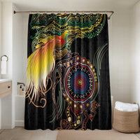Papua New Guinea and Australia Together Bathroom Set Bird of Paradise and Kangaroo Melanesian Aboriginal Motifs - Polynesian Pride