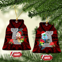 Guam Christmas Ceramic Ornament Santa Gift Latte Stone and Sea Turle Mix Hibiscus Chamorro Red Style LT03