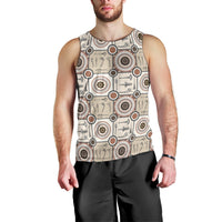 Tukenny Pattern Fijian War Clubs Men Tank Top LT03 - Polynesian Pride