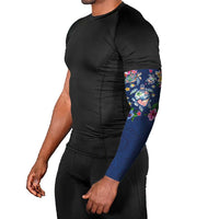 Hawaiian Turtles and Tropical Plants Arm Sleeves Blue Watercolor LT03 - Polynesian Pride