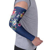 Hawaiian Turtles and Tropical Plants Arm Sleeves Blue Watercolor LT03 - Polynesian Pride
