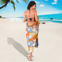 Hawaiian and Japanese Culture Together Sarong Palaka Japanese Art and Tropical Motif Tribal Patchwork