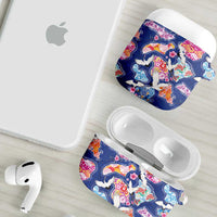Hawaiian and Japanese Culture Together AirPods Case Hawaiian Archipelago Shape Sea Animals