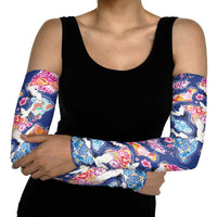 Hawaiian and Japanese Culture Together Arm Sleeves Hawaiian Archipelago Shape Sea Animals