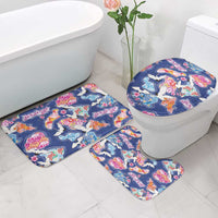 Hawaiian and Japanese Culture Together Bathroom Set Hawaiian Archipelago Shape Sea Animals LT03 - Polynesian Pride